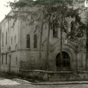 Az 1857-ben épült szigetvári zsinagóga 1959-ben (Forrás: MZSL)
